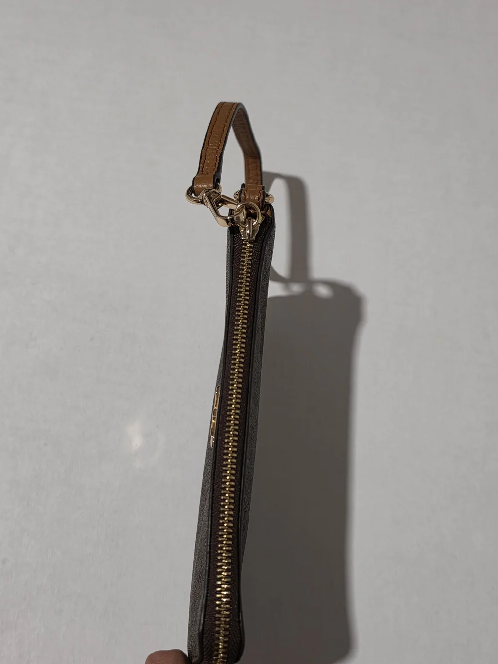 Michael Kors Fulton Signature Large Top Zip Wristlet
